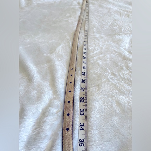 Ann Taylor Genuine Cow Leather Belt Embossed As Python 🐍 - Picture 6 of 6